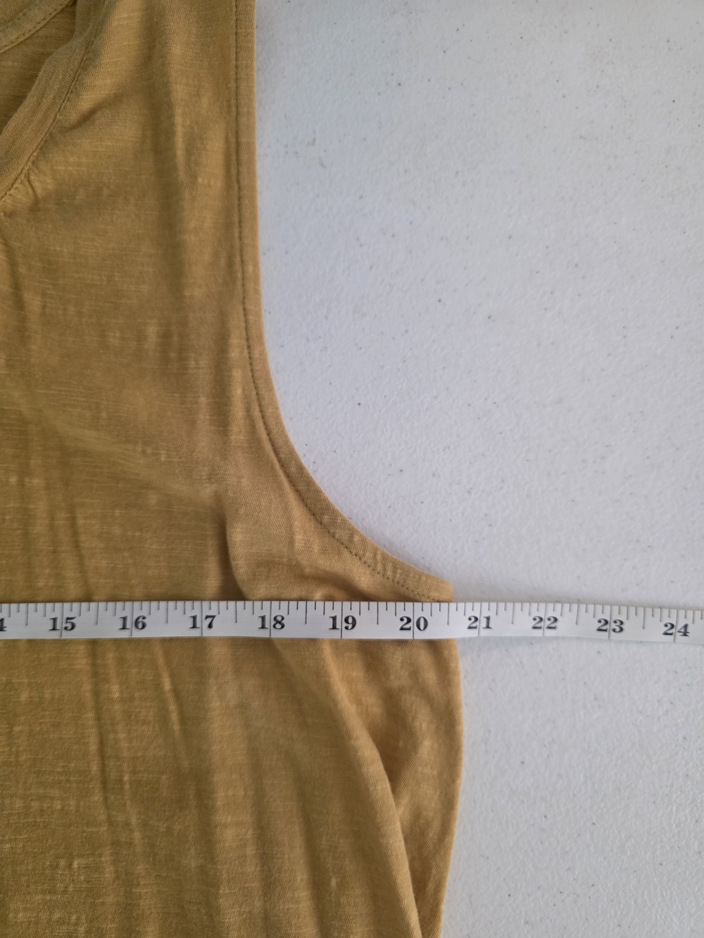 Style & Co. Layered Sleeveless Tunic Tank in Mustard - Picture 4 of 5